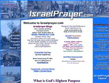 Tablet Screenshot of israelprayer.com